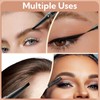 Weploda 2-in-1 Eyebrow Pencil, Long-Lasting Smudge-proof Eyebrow Penci, Liquid Eyebrow
