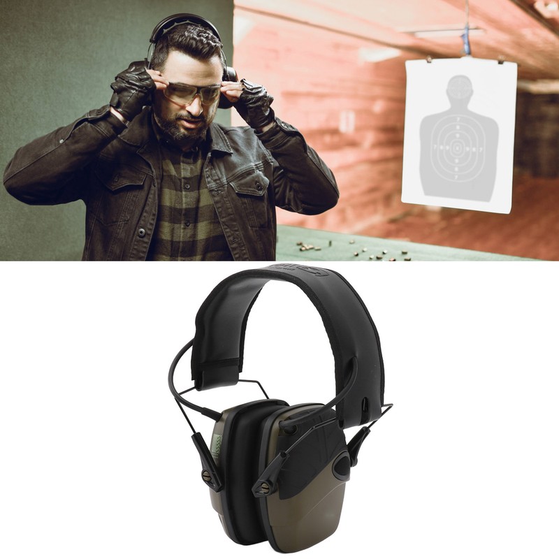 Walker Electronic Earmuffs Noise Cancellation Folding Hearing Protection Adjustable Earmuffs