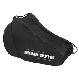 Roller Skate Bag Ice/Inline Skate & Helmet Carry Bag for Children Kids Skates Rollerblade Storage Bag Thickened Waterproof Oxford Large Capacity Roller Skates Storage Bag Shoulder Bag Handbag Black