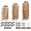 Wooden Floating Wall Shelf for Home Organization – Space-Saving Wall-Mounted