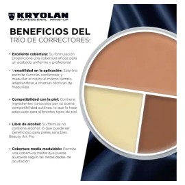 Kryolan Ultra Foundation Trio Mate 1.4 Fl Oz Cremoso