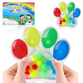 Colour Sorting Toy, Autism Toy, Sensory Toy for Sorting Colours, Anti-Stress Sensory Toy, Colour Assortment, Motor Skills Toy for ADHD, Children, Adults