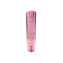 Sakali Crystal Diamond Gear Shift Knob, Acrylic Car Modification Stick Shift Knob Cover, Universal Manual Automatic, Pink, 200mm, SKLPDT088