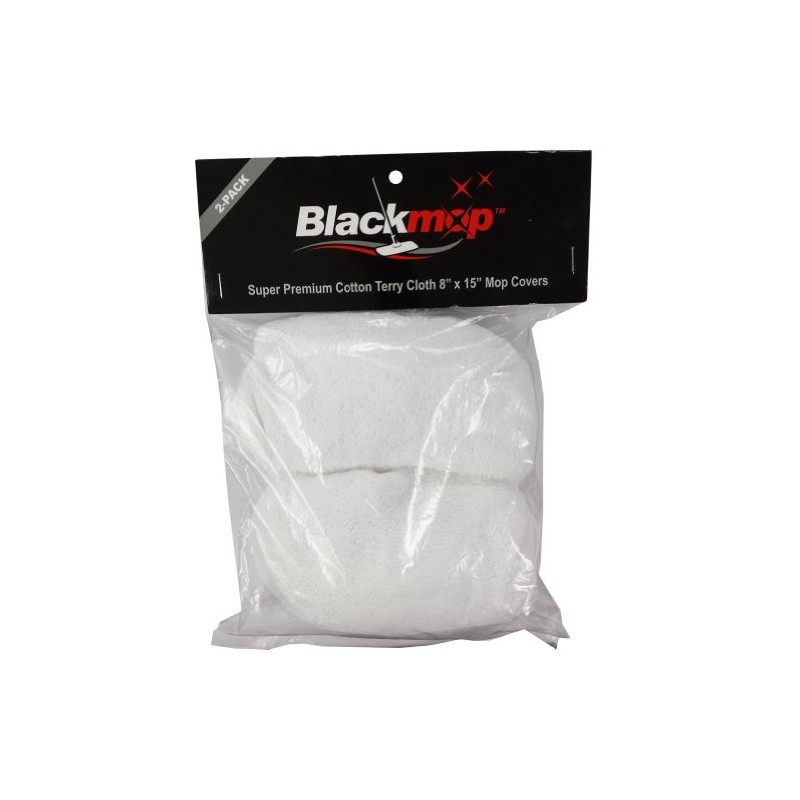 Black Mop Super Premium Cotton Terry Cloth 8" x 15"