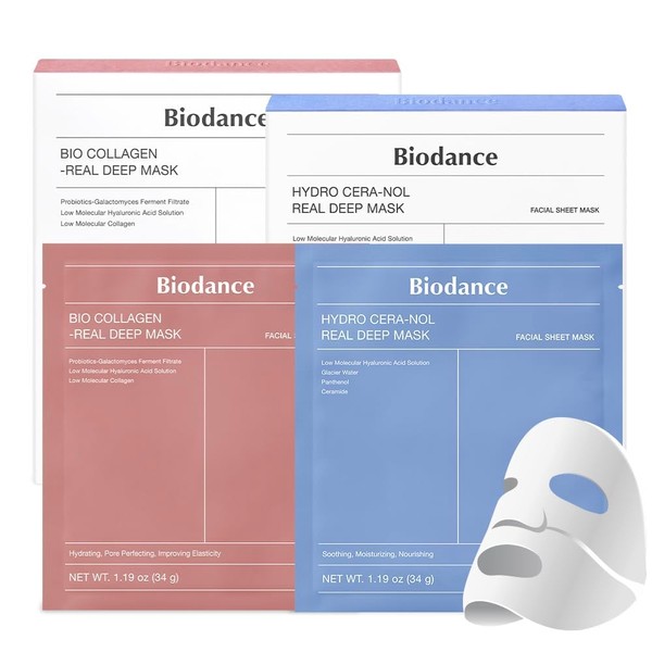 Biodance Collagen Seranol Mask Pack (8 Sheets) | Moisturizing/Soothing |
