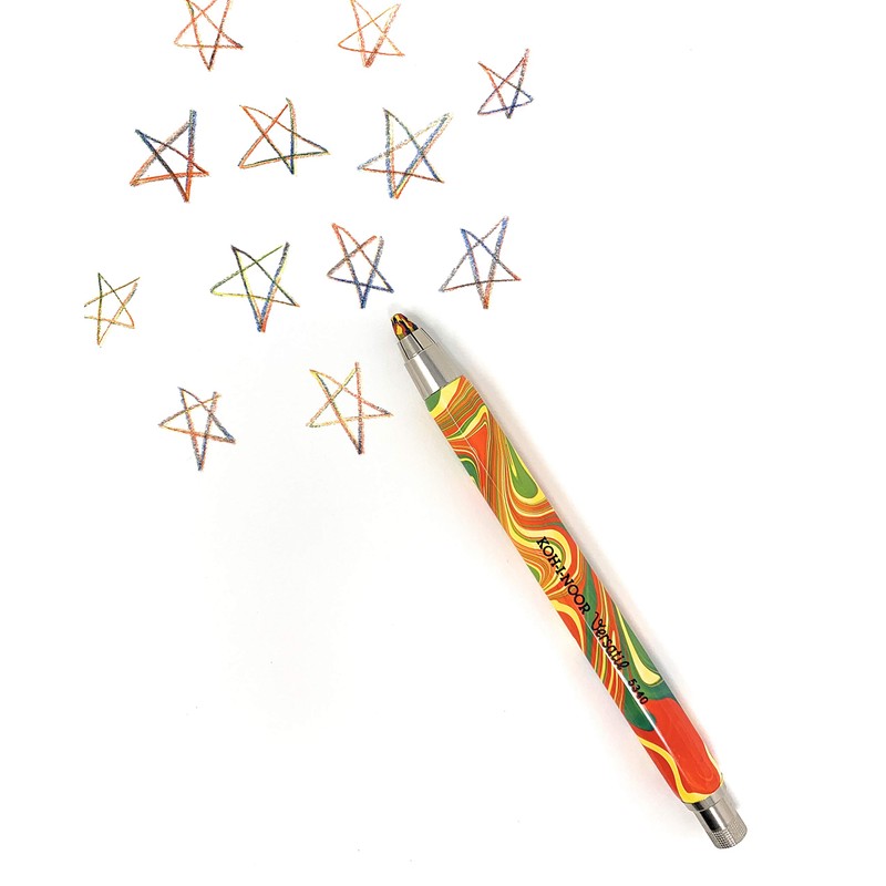 KOH-I-NOOR Metal Mechanical Pencil with Lead Sharpener Lead Thickness: 5.6