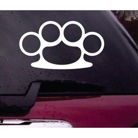 Brass Knuckles Decal Sticker Vinyl Decal Sticker Art Graphic Stickers Laptop Car Window