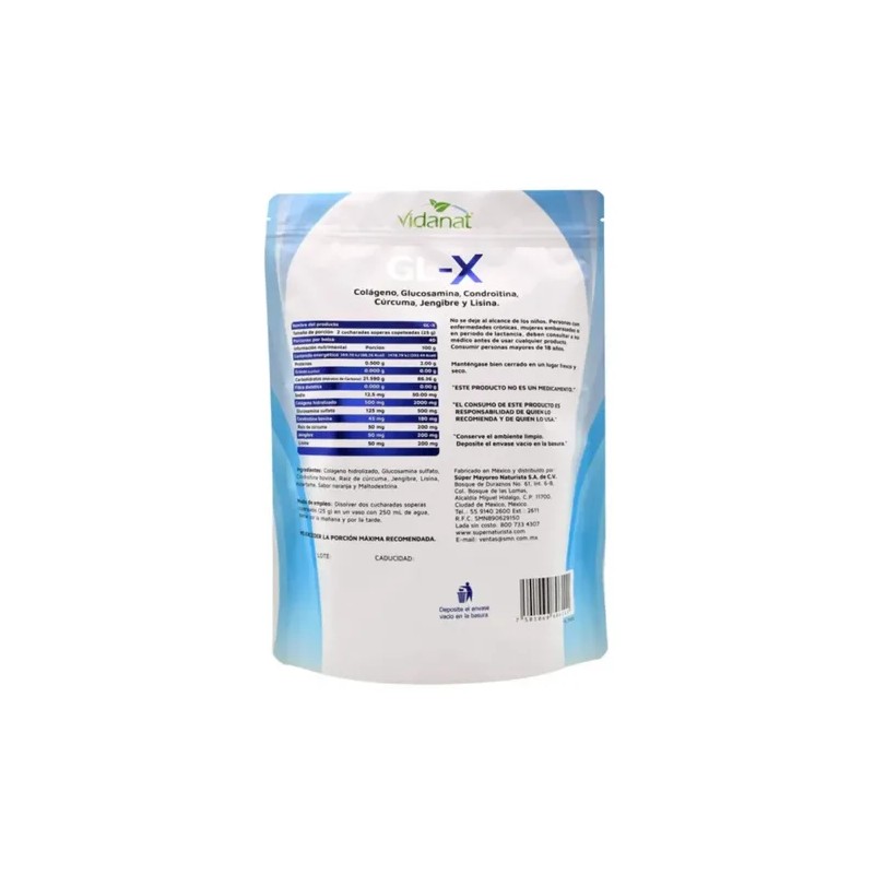 Gl-x Vidanat Con Colágeno 1 Kg