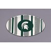 Magnolia Lane Michigan State - Placa a rayas, 30,5 cm