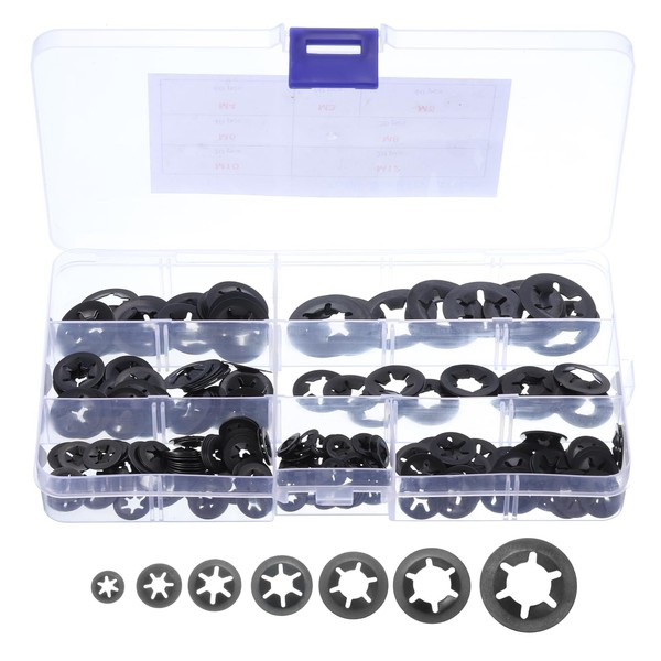 QUARKZMAN 260-teiliges Set interne Zahnsternscheiben M3 M4 M5 M6 M8