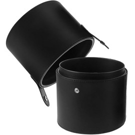 Beauty Pretty 뷰티프리티 PU 가죽 케이스 보관 버킷 화장품 포함 뚜껑 메이크업 브러시 홀더 Beauty Pretty PU Leather Case Storage Bucket with Makeup and Cap Included Makeup Brush Holder