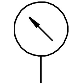 Festo MA-23-6-R1/8 Pressure Gauge, 23 Nominal Size, 0 ... 6 bar