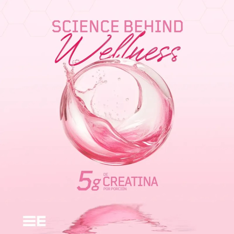 Elemental Creatina Monohidratada Plus Para Mujer Sabor Pink