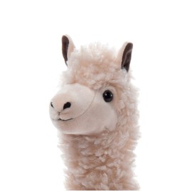 The Petting Zoo Alpaca Stuffed Animal Plushie, Gifts for Kids, Wild Onez Zoo Animals, Alpaca Plush Toy 14 inches