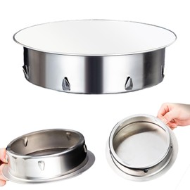 DBALL Chimney Hole Cover Stove Pipe Cover 125 mm Chimney Cover Stainless Steel Stove Pipe Closure for 125 mm All-Round Stove Pipes Pipe Fireproof Stainless Steel Pipe Cover