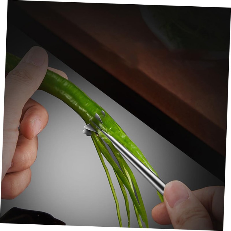 SHOWERORO 1pc Copper Needle Scallion Cutter Multifunctional Vegetable Slicer for