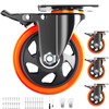 Casters Set of 4 Heavy Duty,5 Inch Caster Wheels with