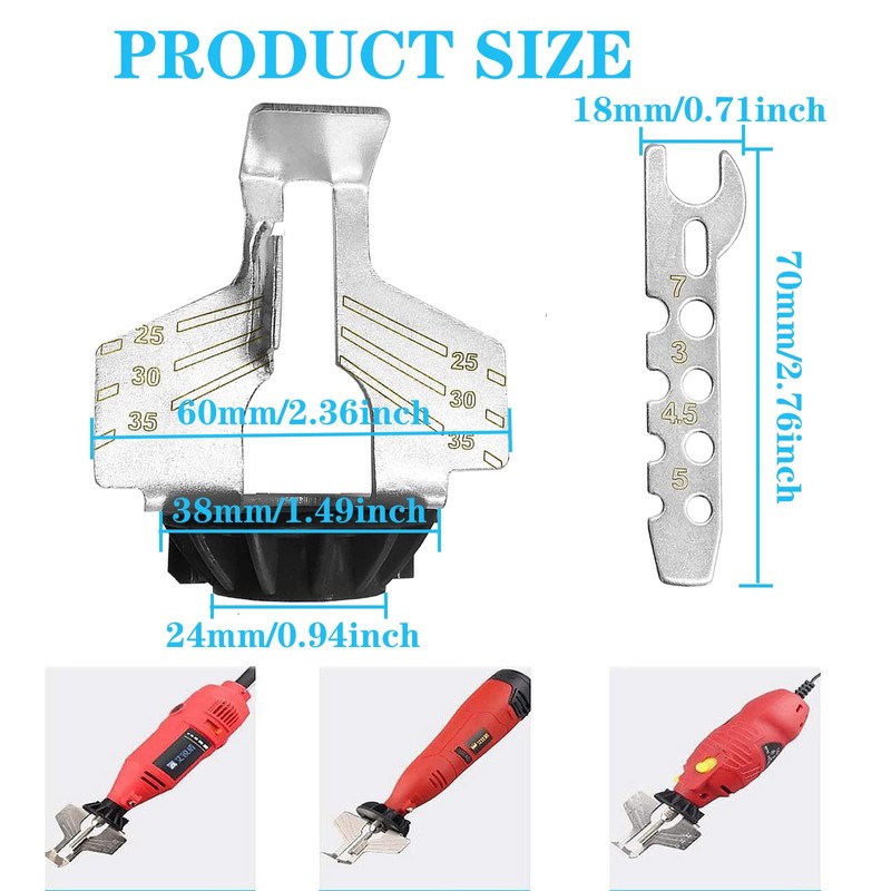 Yuentoen Pack of 20 Chainsaw Sharpening Attachment, Chainsaw Sharpener with