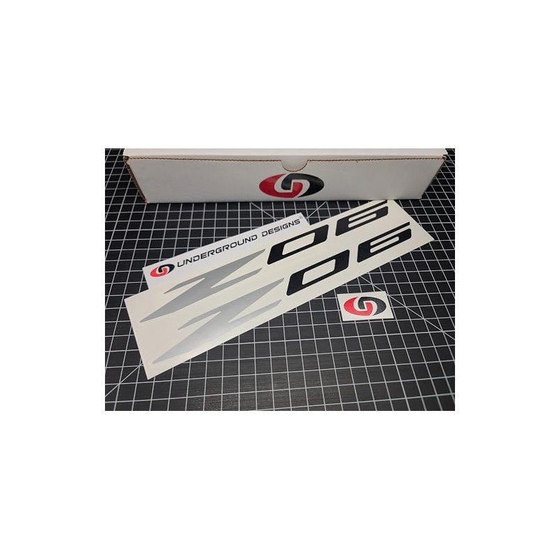 Z06 Decals (2pk) Corvette Racing 12" Accent Rocker Panel Window