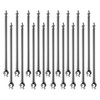 VEVOR Chain Link Fence Extensions, 18 Packs 27.4" Extension Height,