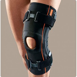 RO+TEN - Genufit 08 AirX fabric tubular knee brace with spiral splints and patellar stabilizer - L