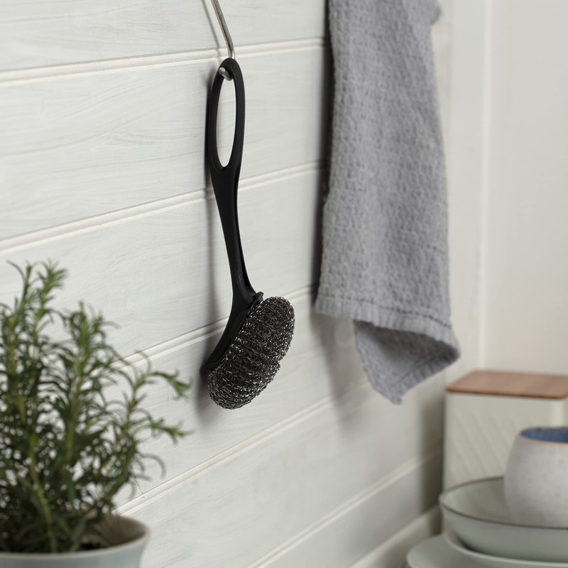 Dishmatic Scrubee, Interchangeable Washing Up Handle, Easy Grip Handle, Effective