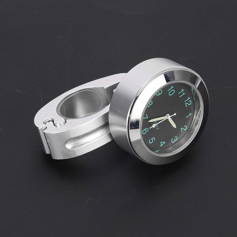 Akozon Motorcycle Handlebar Watch 22 mm Universal Handlebar Watches Clock