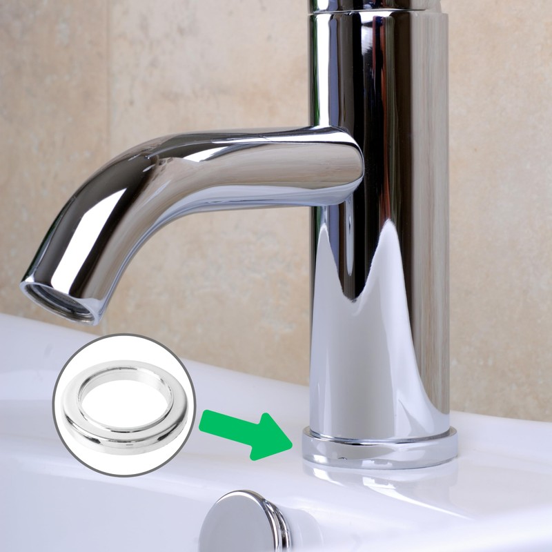 Washbasin tap screw system, 1 set, with M6 screws 80