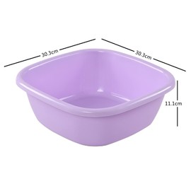 Hespapa 8 Litre Small Sinks Square Bowl Plastic 3 Packs
