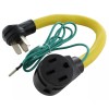 AC WORKS® 50 Amp NEMA 10-50P to NEMA 14-50R Flexible
