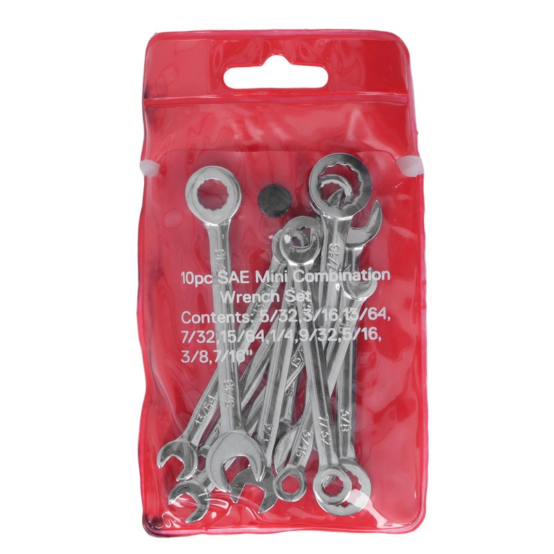 10PCS Wrench Set Chrome Vanadium Steel Flexible Mini Combination Wrench
