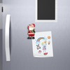 3D Fridge Magnet Santa Claus Christmas Decorative Magnet Perfect for
