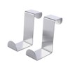 Vctitil 2Pcs Stainless Steel Over The Door Hooks,Z Shape Back