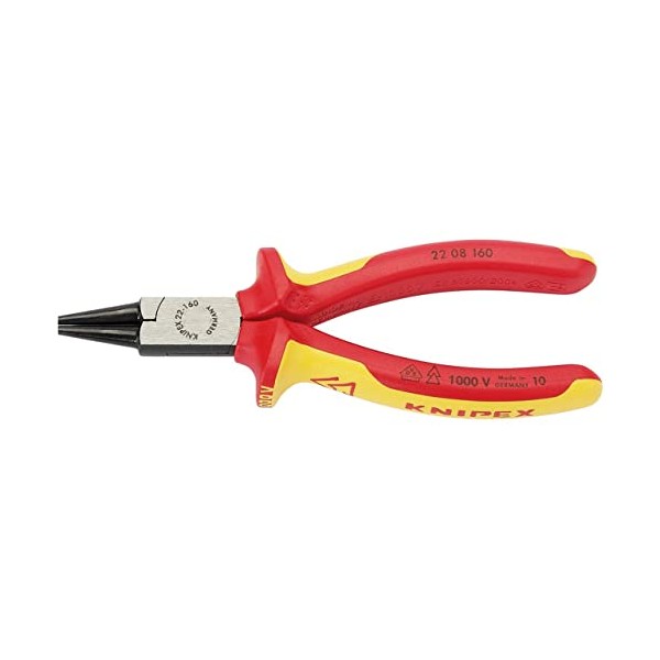 Knipex 31990 160mm Fully Insulated Round Nose Pliers