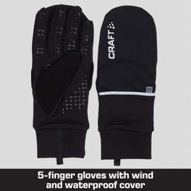 Craft Sportswear 2-in-1 Hybrid Weather Glove - Wind and Waterproof Cycling Glove