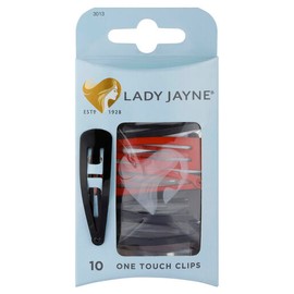 Lady Jayne Assorted One Touch Clips 10 pack