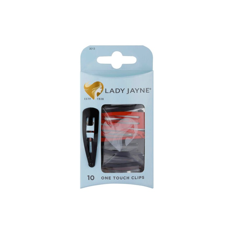 Lady Jayne Assorted One Touch Clips 10 pack