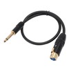 XLR Female to 6.35mm Mono Male Cable Gold Plated Connector