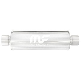 Magnaflow 12770 Satin Stainless Steel 4 Center Round Muffler by Magnaflow