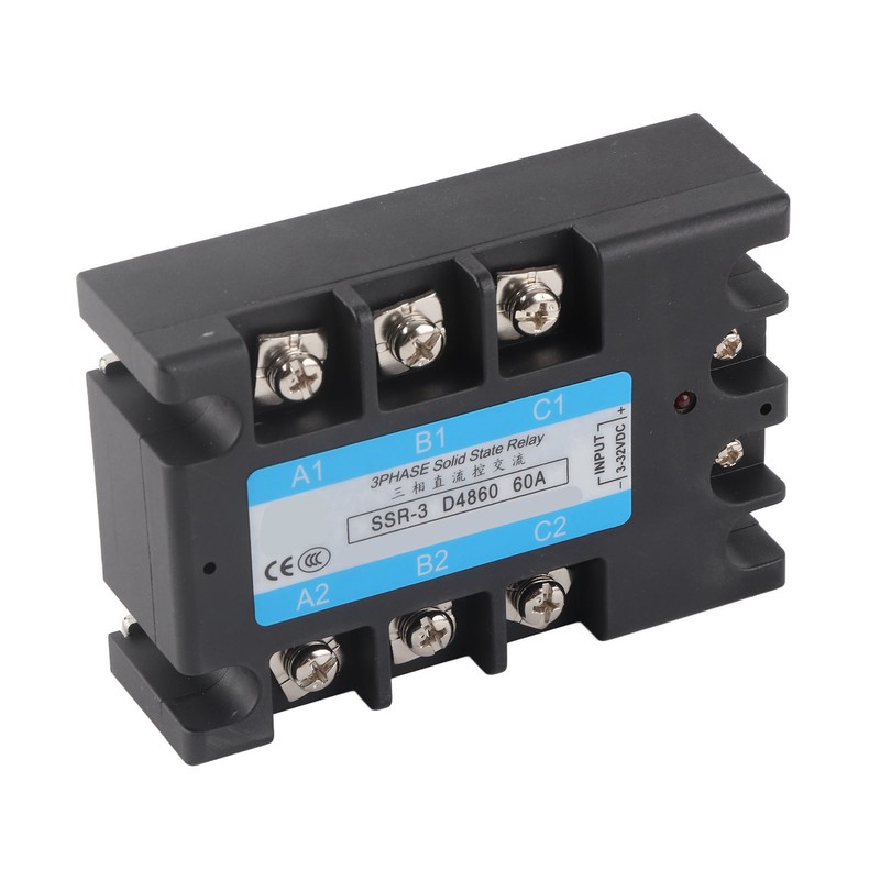 3 Phase Solid State Relay SSR-3 D4860 60A DC‑AC 480V