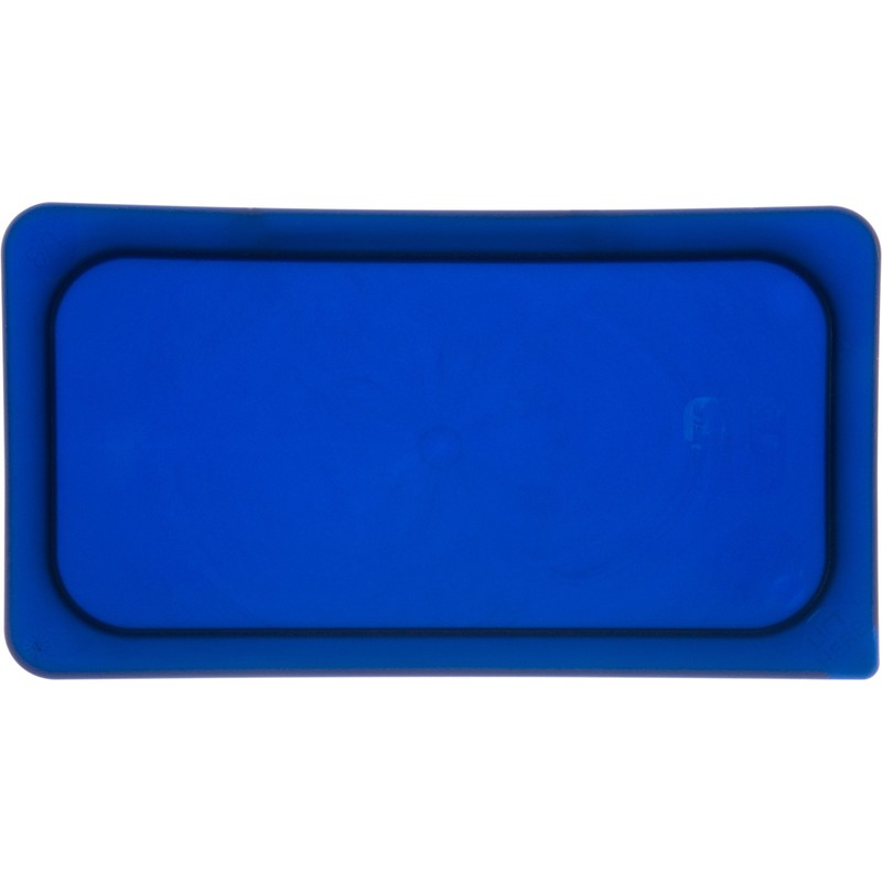 Carlisle 3058060 Smart Lids Third Size Polyethylene Lid, Dark Blue