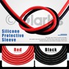 Glarks 10 Gauge High Temp Silicone Wire 6 ft red