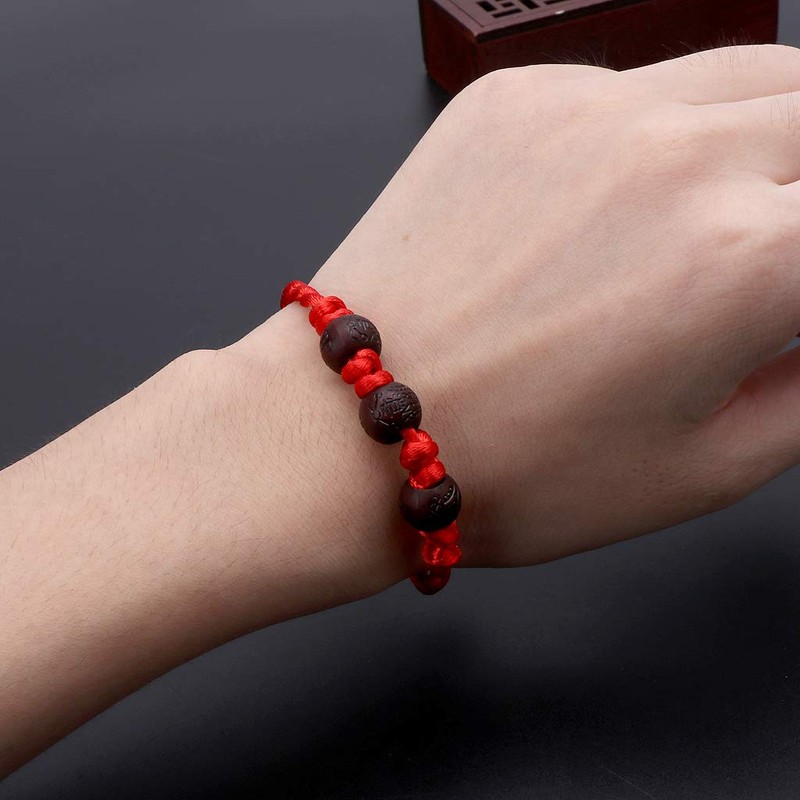 MISHITI Kabbalah Red String Braided Bracelet Protection for Good Luck