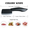 Ceramic Knife Mini Cleaver Nakiri Knife Black Small Paring Knife