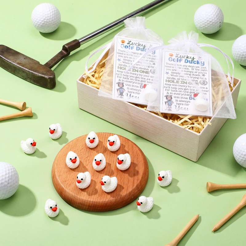 Blueweenly 72 Pcs Golf Party Favors Lucky Ducks with Card