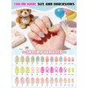 EBANKU 72 Uñas Postizas para Niñas, Uñas Falsas para Niños