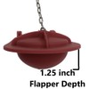 3.5 Inch Universal Toilet Flapper with Narrow 2.5 Inch Wingspan