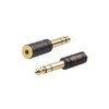 Clef Audio Labs 2-Pack Gold Plated 6.35mm (1/4'') Male to