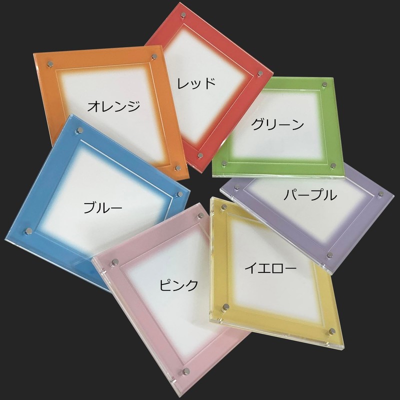 Mini Shikishi (Sunshoan) Color Acrylic Frame, UV Protection, 3 Layer
