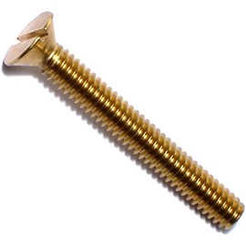 Hard-to-Find Fastener 014973128623 Slotted Flat Machine Screws, 1/4-20 x 2, Piece-10